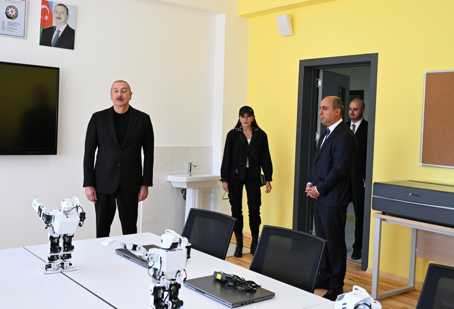 President Ilham Aliyev attended the opening of the Mehdi Mehdizade Secondary School in Jabrayil