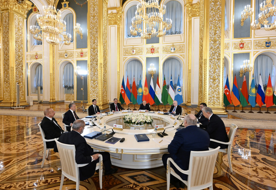 Limited format meeting of CIS Heads of State Council gets underway in Moscow President Ilham Aliyev is attending the meeting