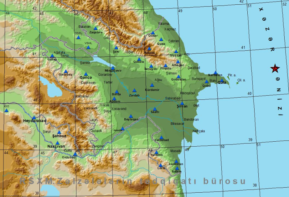 Magnitude 3.1 quake hits Caspian Sea