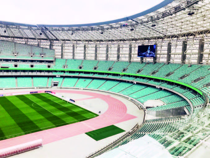 Olimpiya Stadionunda “Mavi zona” 95 faizə çatıb