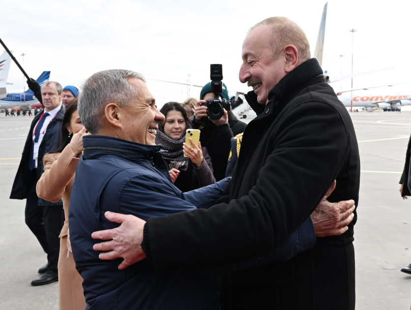 President of Azerbaijan Ilham Aliyev arrived in Russia for visit