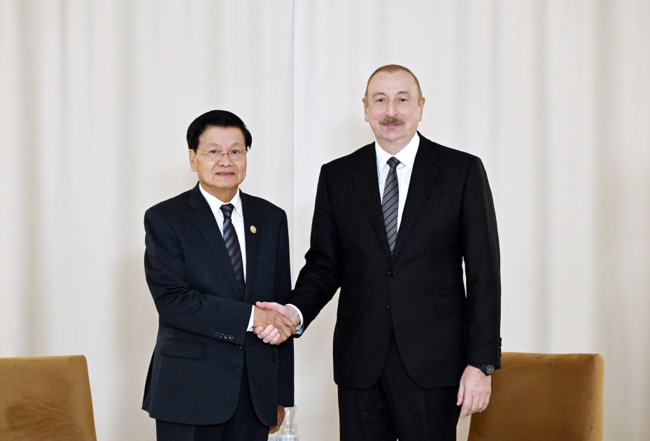 President of Azerbaijan Ilham Aliyev met with President of Laos in Kazan