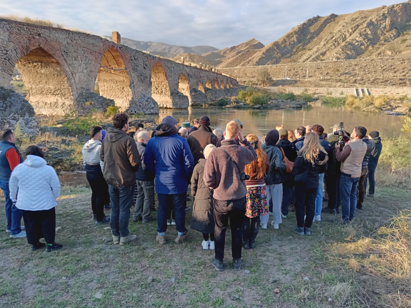 Delegation of international travelers visits Khudafarin Bridge in Jabrayil