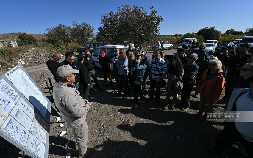 International travelers observe mine clearance process in Fuzuli district