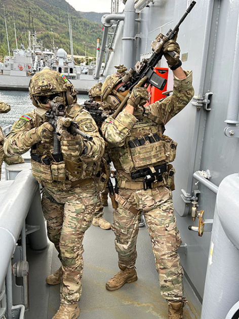 Azerbaijan Naval Special Forces participate in “SAT-SAS-2024” exercise