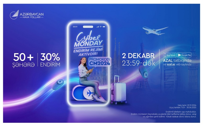 AZAL continues to offer discounts with Cyber Monday campaign