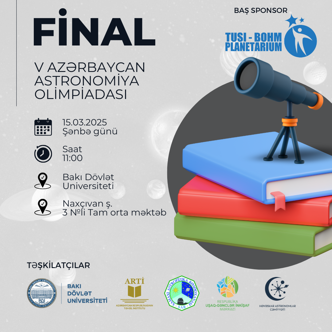 Martın 15-də V Azərbaycan Astronomiya Olimpiadasının final mərhələsi keçiriləcək