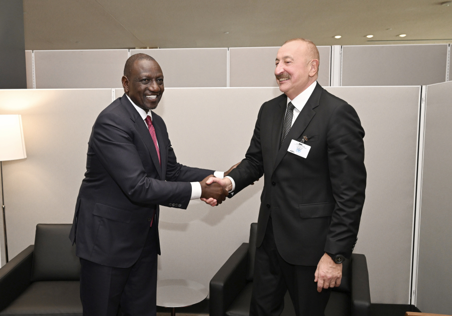 President of Azerbaijan Ilham Aliyev met with President of Kenya at UN headquarters in New York