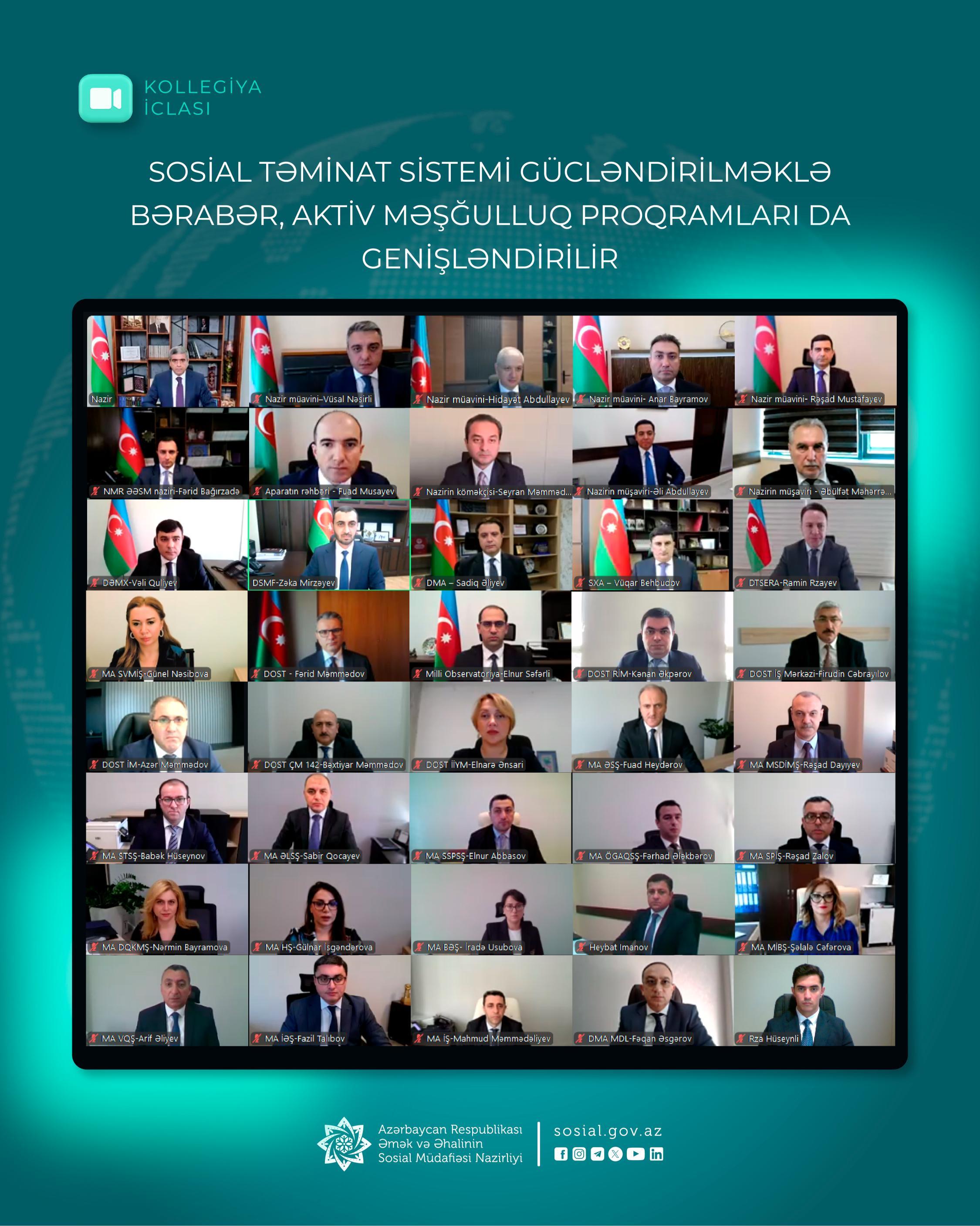 Sosial təminat sistemi gücləndirilməklə bərabər, aktiv məşğulluq proqramları da genişləndirilir
