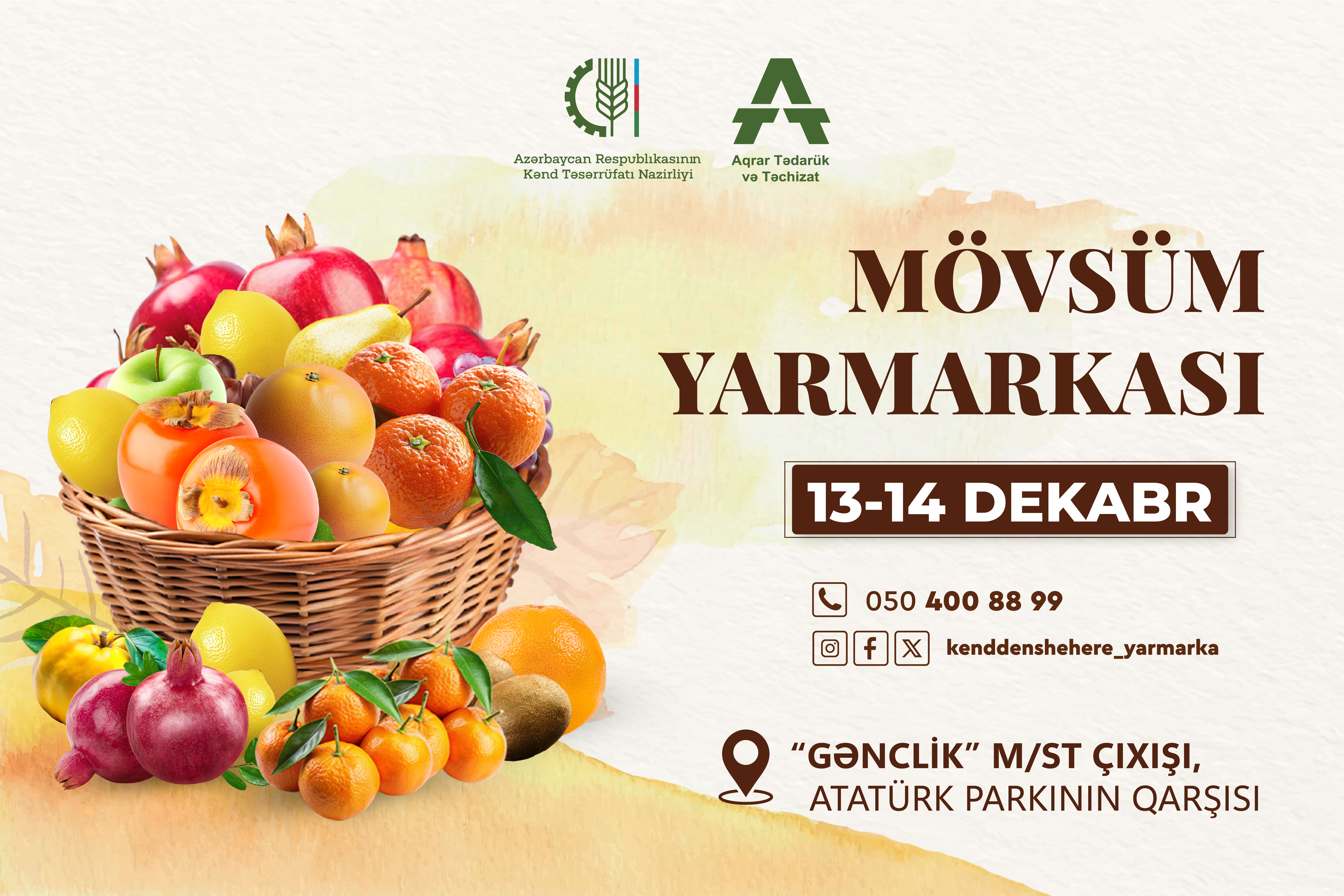 Bakıda növbəti “Mövsüm Yarmarkası” təşkil olunacaq