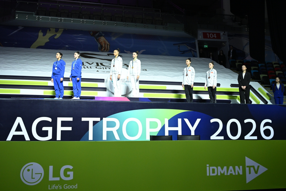 Азербайджанские гимнастки завоевали серебряную медаль на AGF Trophy
