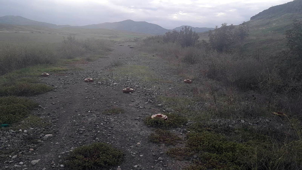 Booby traps are being neutralized in the Karabakh region of Azerbaijan