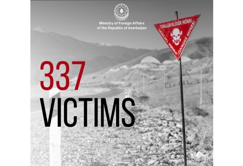 Number of mine victims reaches 337, Azerbaijan`s Foreign Ministry