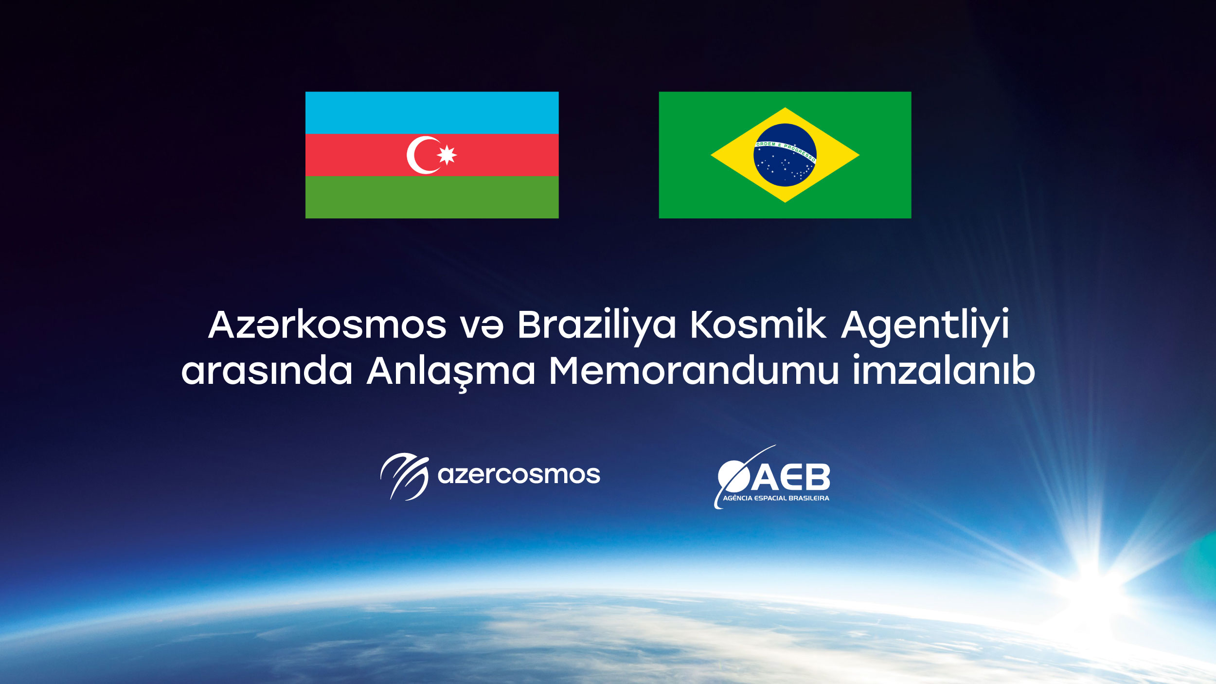 Azərkosmos və Braziliya Kosmik Agentliyi arasında kosmik təşəbbüslərə dair memorandum imzalanıb