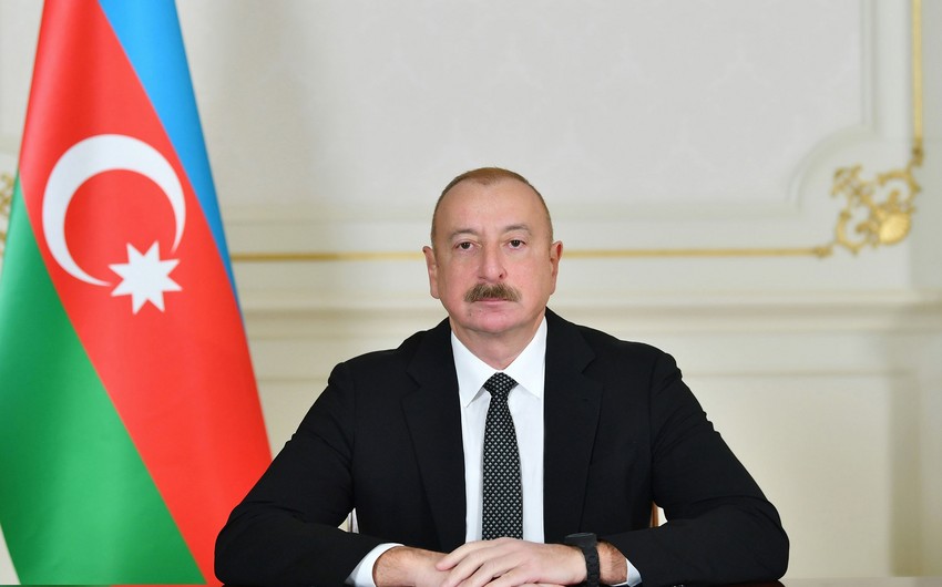 President of Korea congratulates Ilham Aliyev