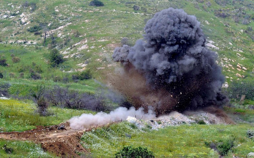 Landmine explosion injuries one in Aghdam