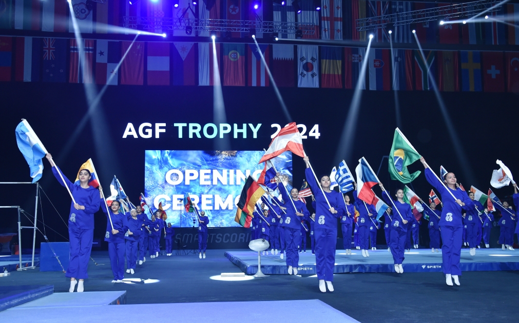 В Баку прошла церемония открытия Кубка мира по спортивной гимнастике