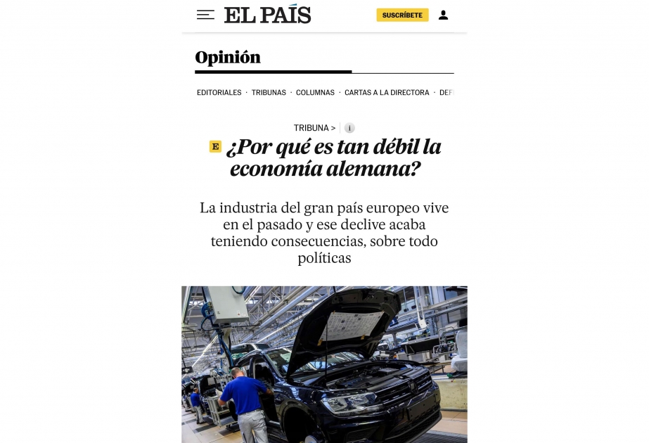 El País: Эра «немецкого чуда» подходит к концу