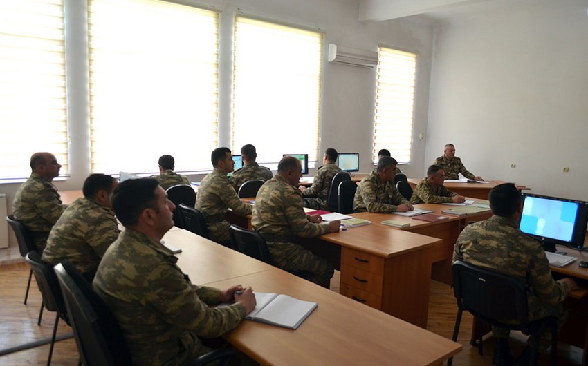 Command-staff exercise held with Azerbaijani servicemen