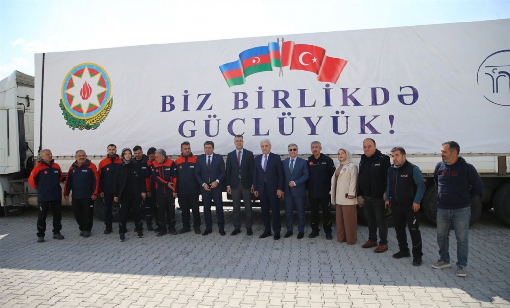 В турецкую провинцию Малатья прибыл очередной груз помощи из Азербайджана