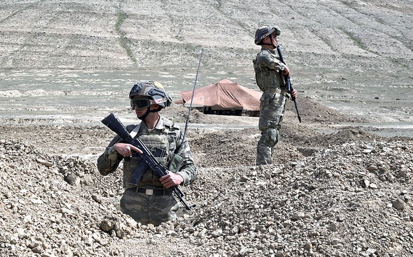 Azerbaijan Army conducting command-staff exercises