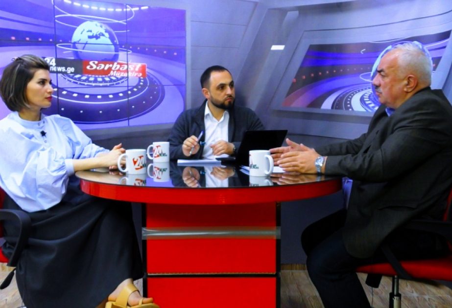 AZERTAC's special correspondent highlights Azerbaijan’s realities as he speaks on Georgian internet TV channel