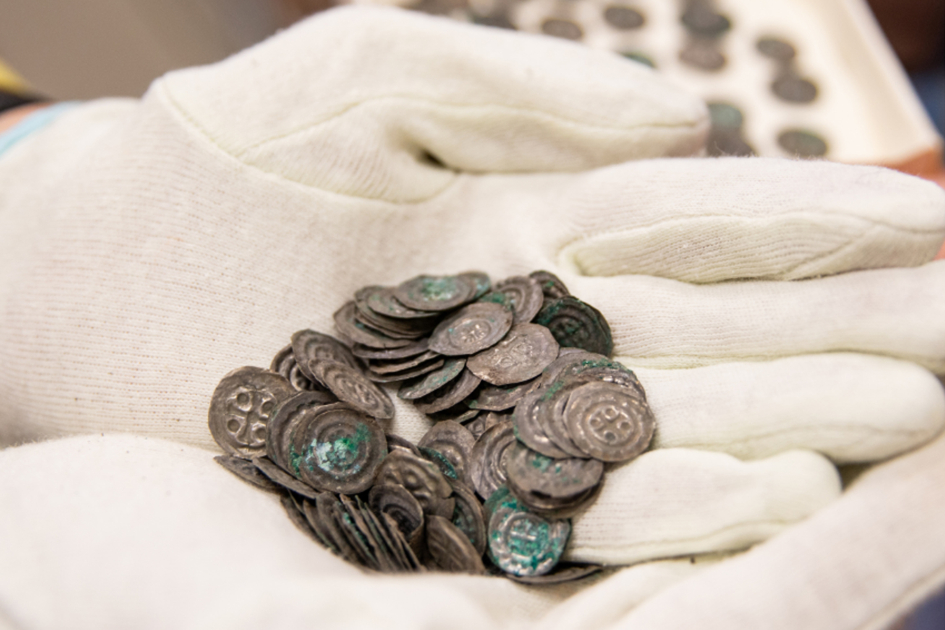 Archaeologists uncover 850-year-old medieval coins in Sweden