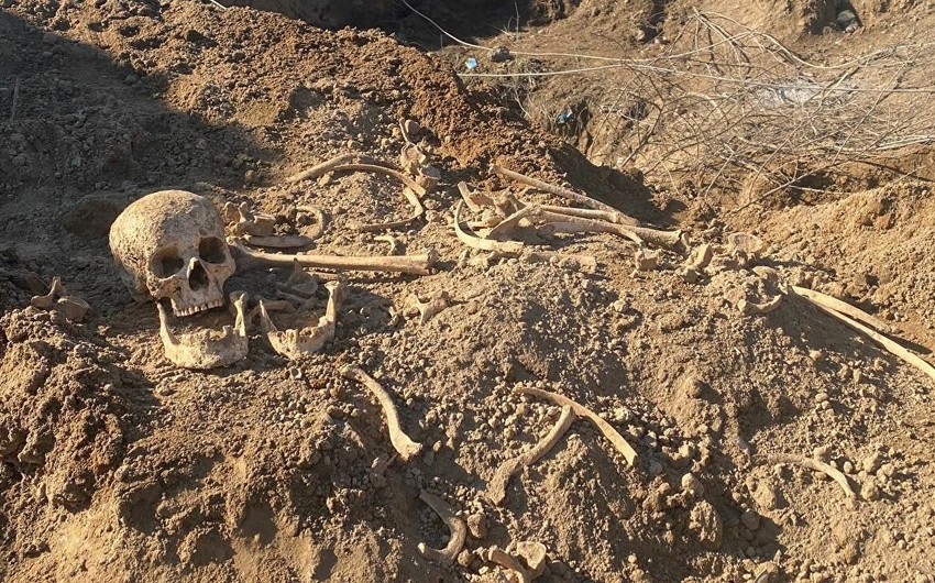 Bones fragments found in Azerbaijan's Aghdara district