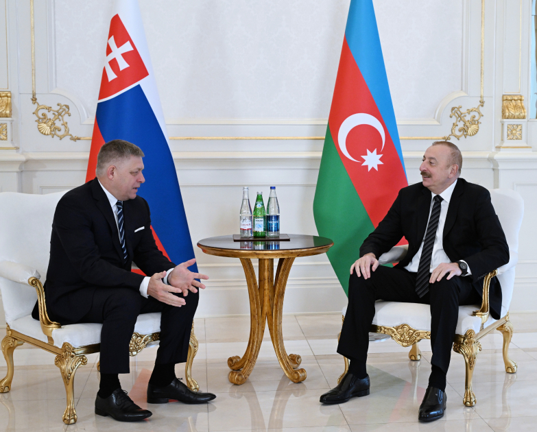President Ilham Aliyev’s one-on-one meeting with Prime Minister of Slovakia started
