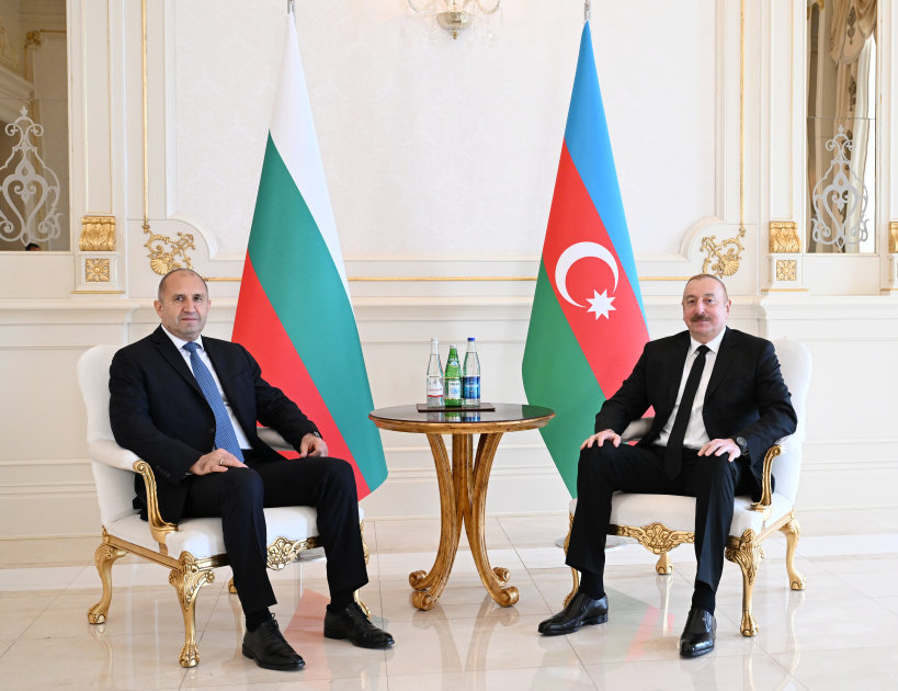 Azerbaijani President Ilham Aliyev’s one-on-one meeting with President of Bulgaria Rumen Radev started