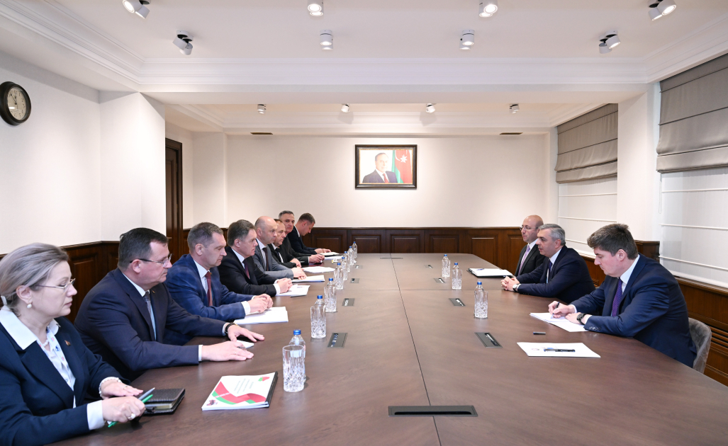 Prezident Administrasiyasının rəhbəri Samir Nuriyev Belarusun Baş nazirinin müavini İqor Petrişenko ilə görüşüb