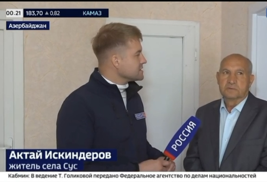 Rossiya 24” telekanalı Qarabağdan reportaj hazırlayıb