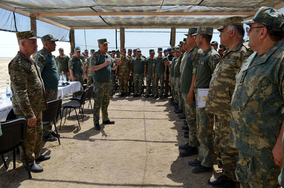 Azerbaijan Army’s Chief of General Staff watches tactical-special exercise of engineering units