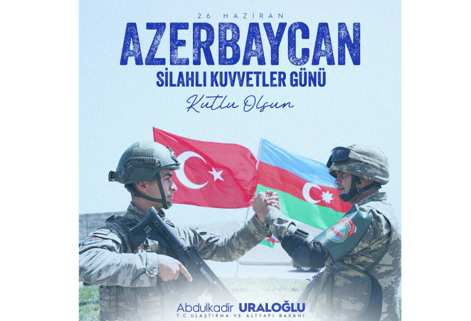 Глава Минтранса Турции поздравил Азербайджан с Днем Вооруженных сил