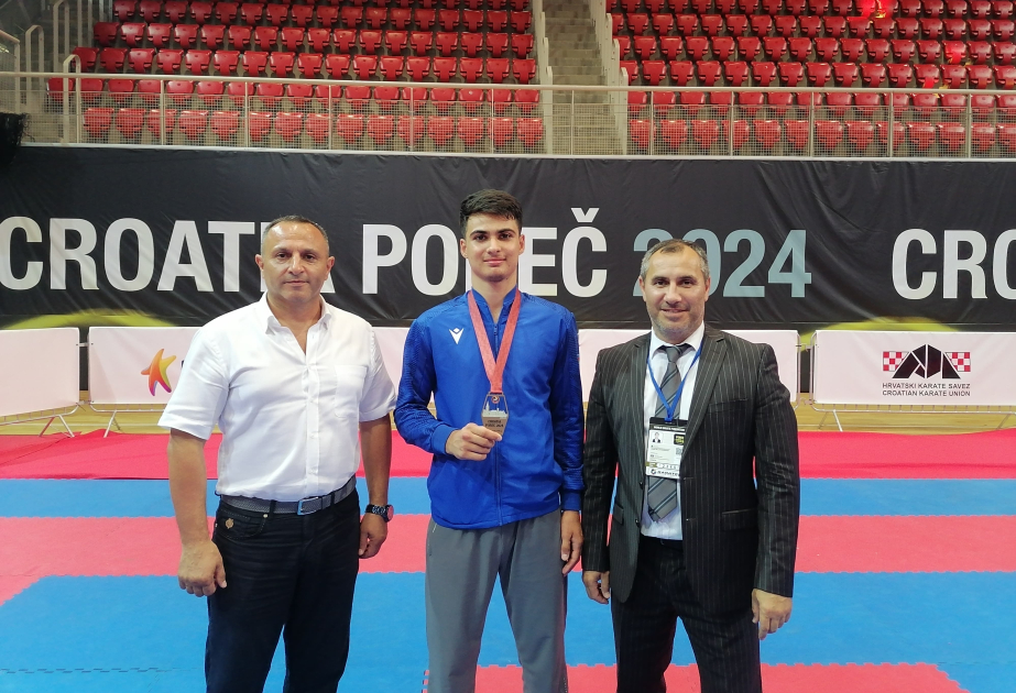 Azerbaijani karate fighter wins gold in Croatia