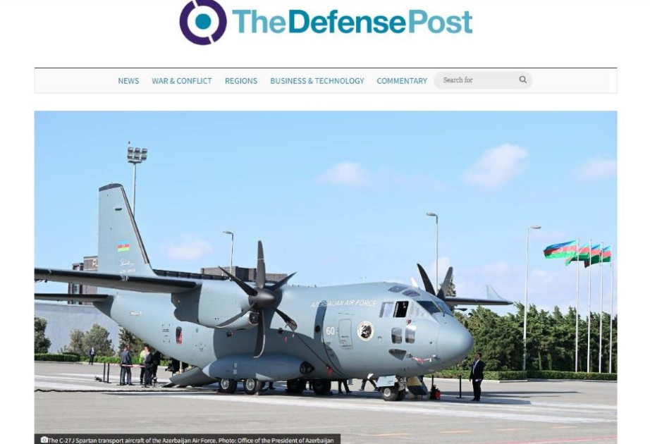 The Defense Post: Azerbaijan receives first C-27J Spartan tactical transport aircraft
