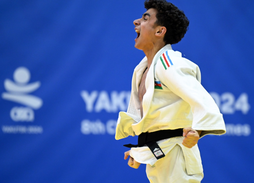 Azerbaijani judoka claims gold at 8th Children of Asia International Sports Games