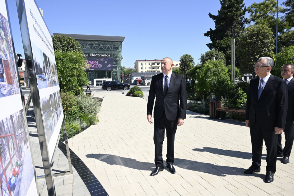 Prezident İlham Əliyev Bakıda əsaslı şəkildə yenidən qurulan Nərimanov parkının açılışında iştirak edib YENİLƏNİB