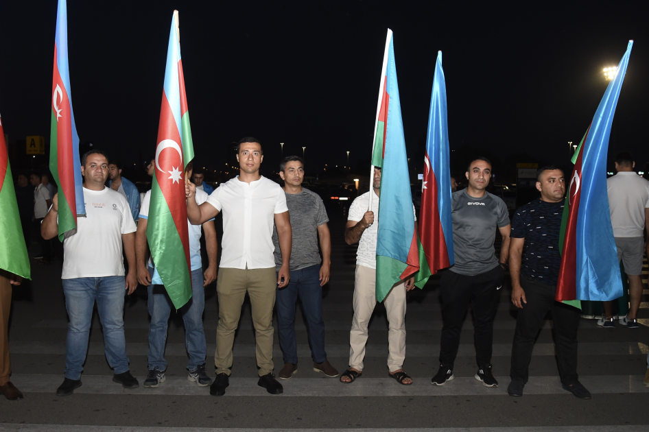 Группу азербайджанских спортсменов проводили на Парижскую Олимпиаду