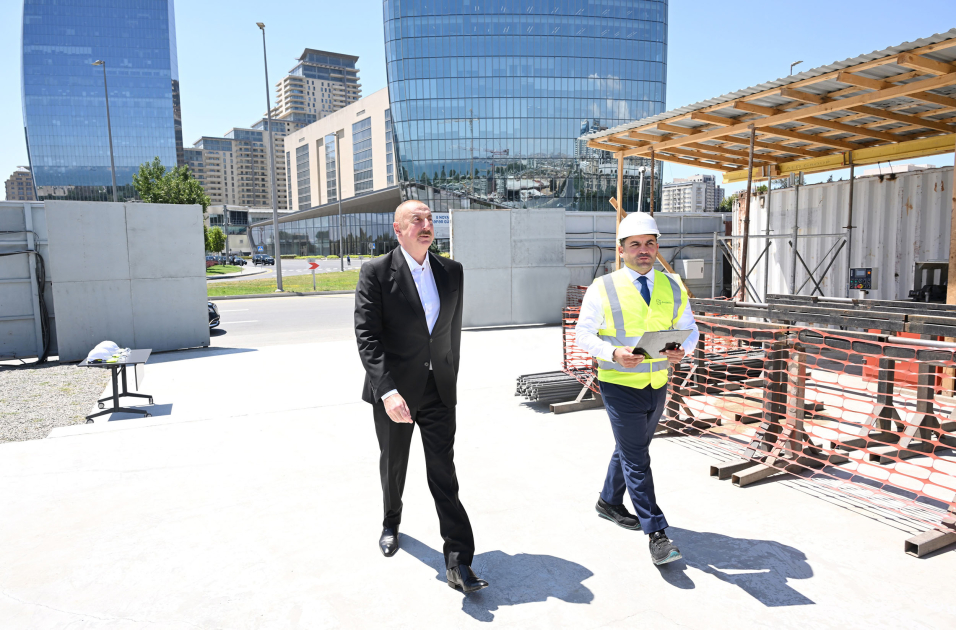 President Ilham Aliyev inspected progress of Victory Park construction in Baku