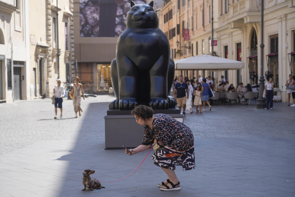 В Риме открылась выставка скульптур художника Ботеро